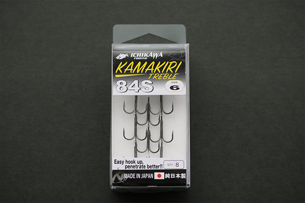 Ichikawa Fishing HOOK - KAMAKIRI TREBLE 84S