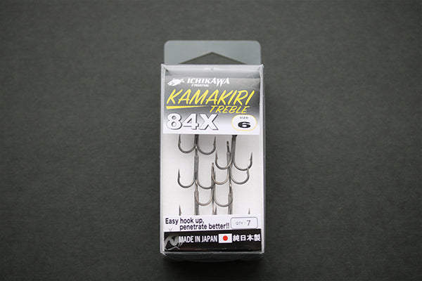 Ichikawa Fishing HOOK - KAMAKIRI TREBLE 84X